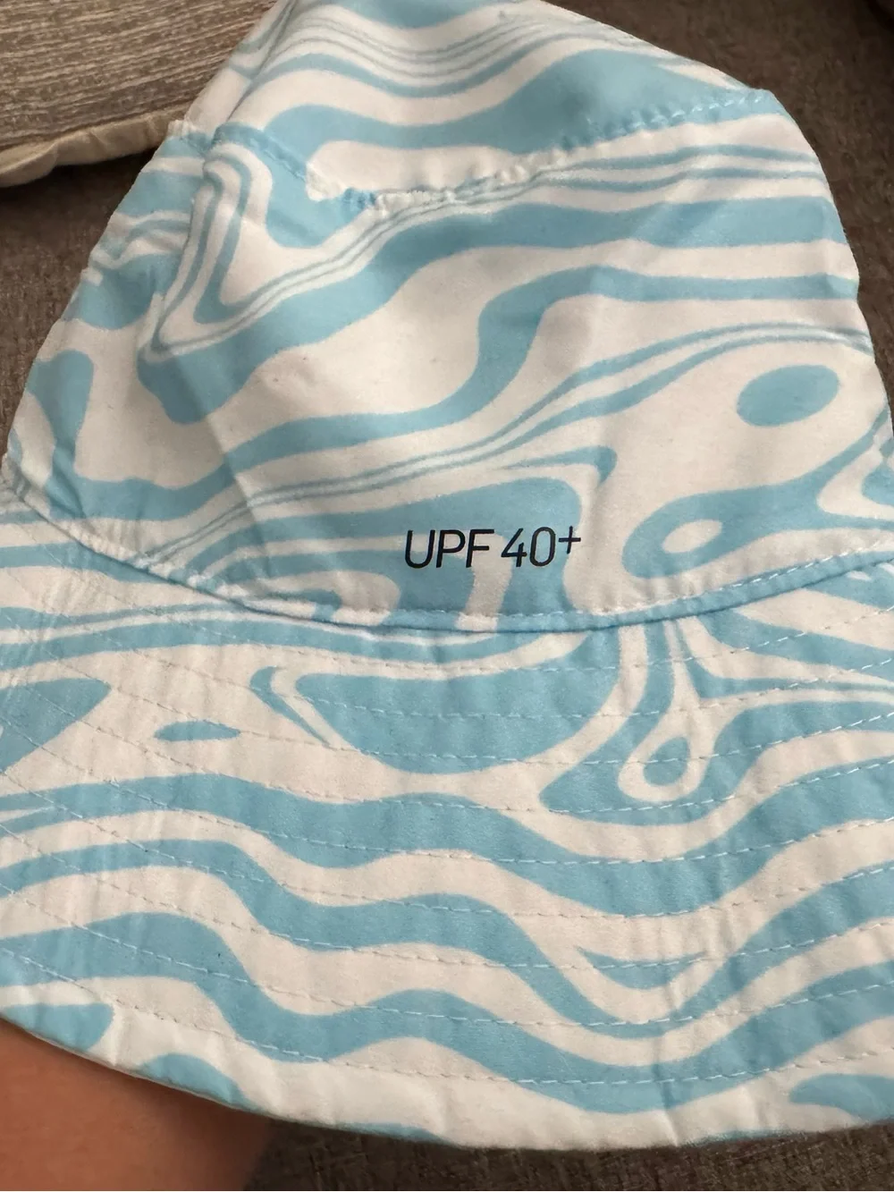 Nike Kids Blue & White Marble Bucket Hat